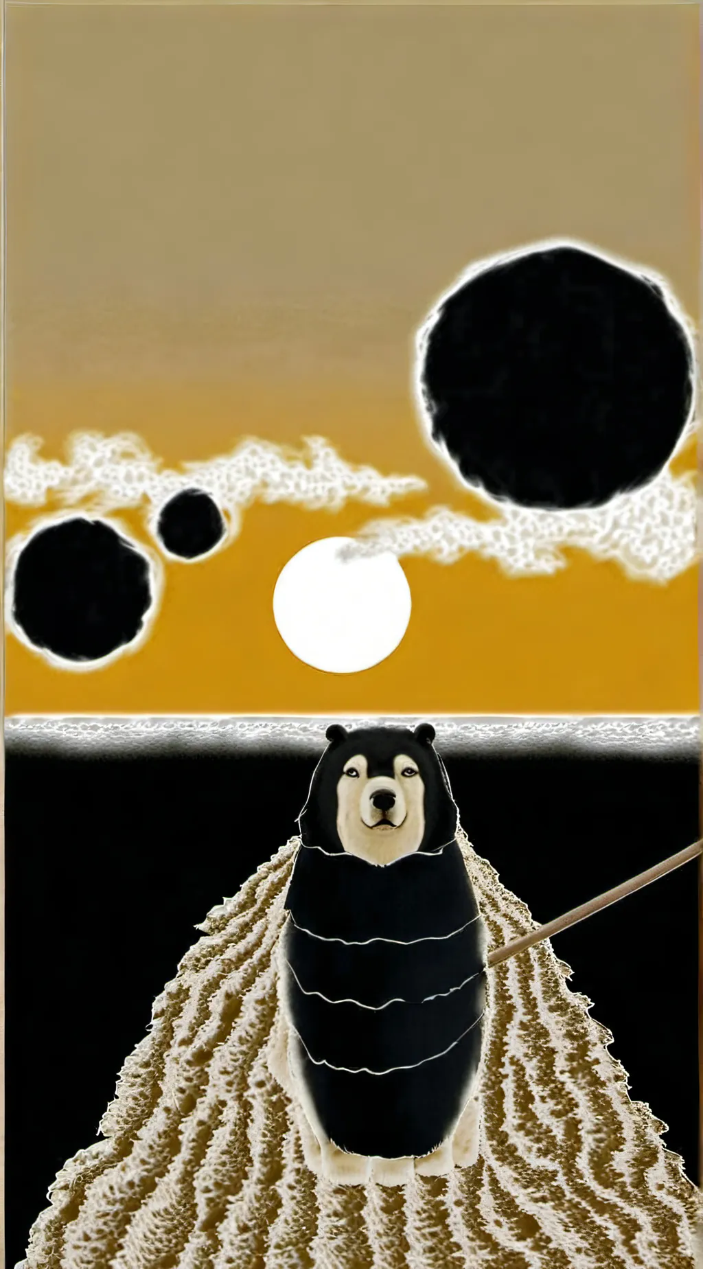 ai character: the samurai dog background