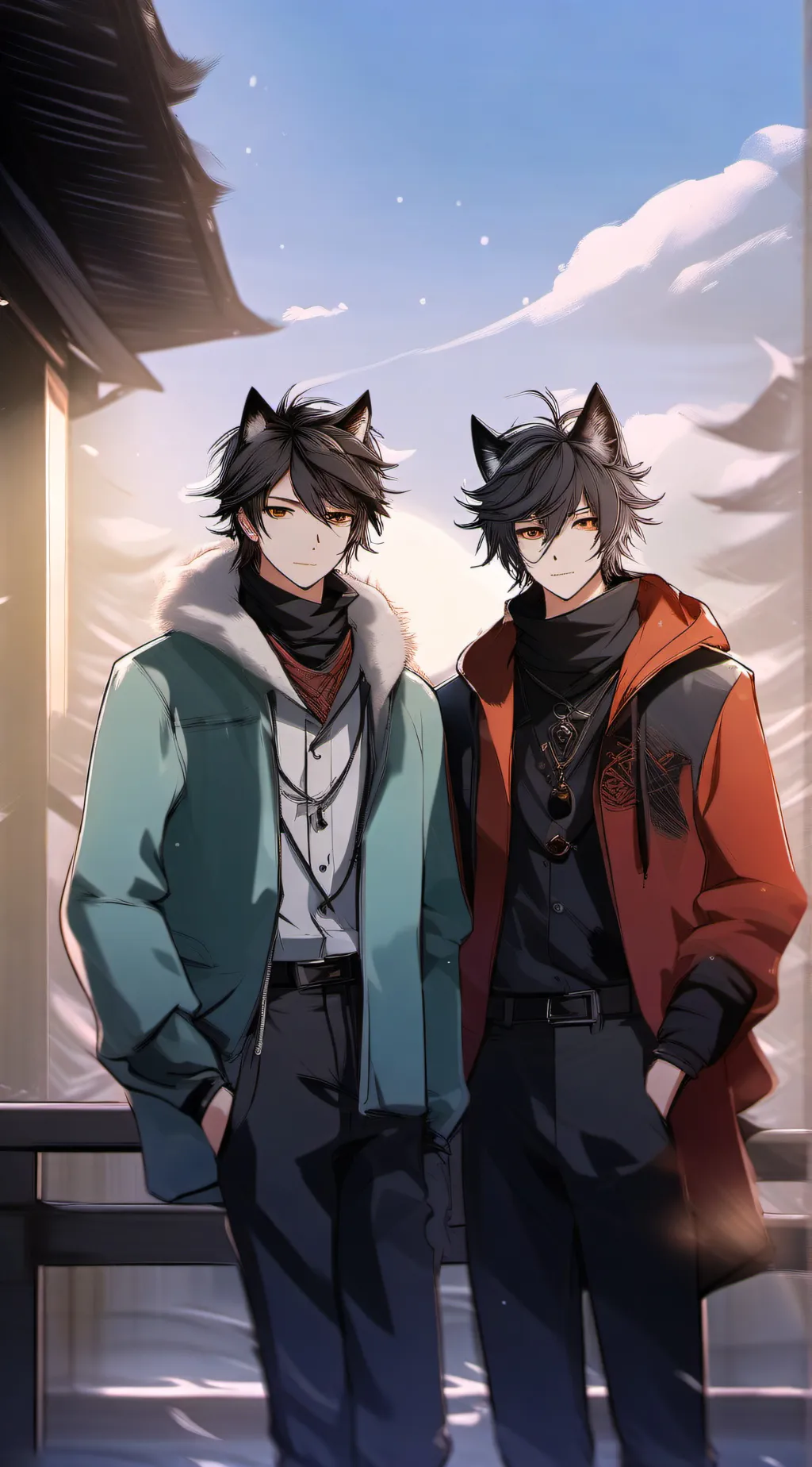 ai character: Oliver and jakey background