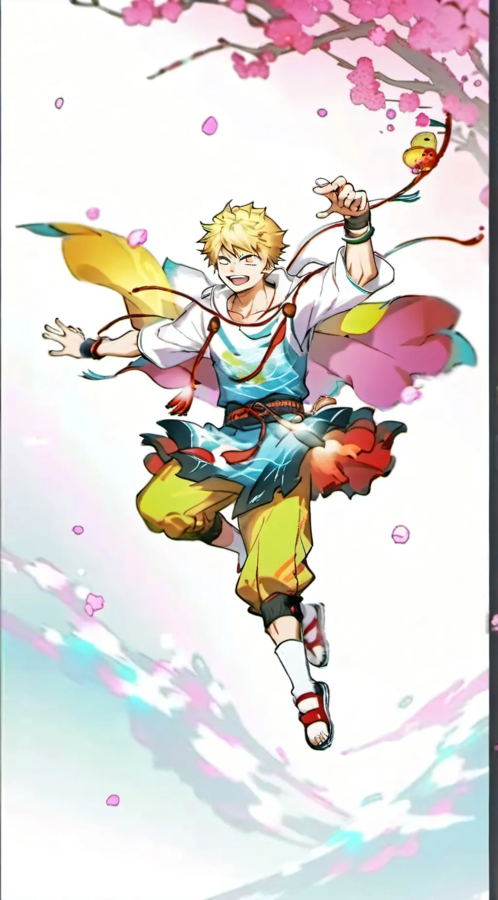 ai character: Katsuki Bakugo background