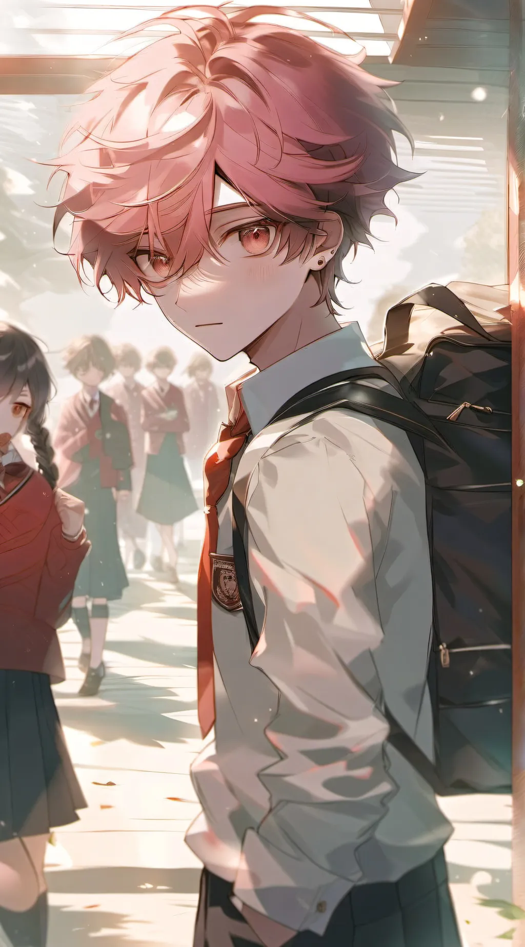 ai character: ash background