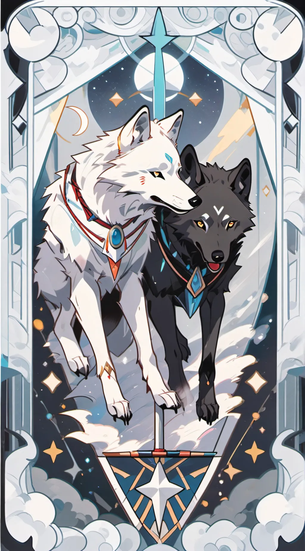 ai character: moon and kia background