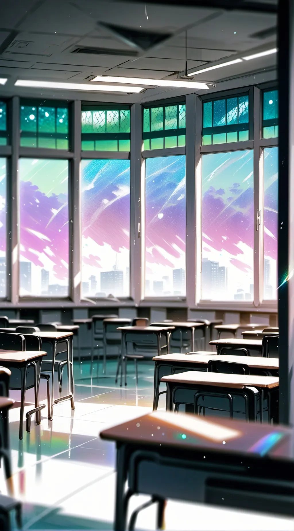 ai character: n,r,d,dawn! background