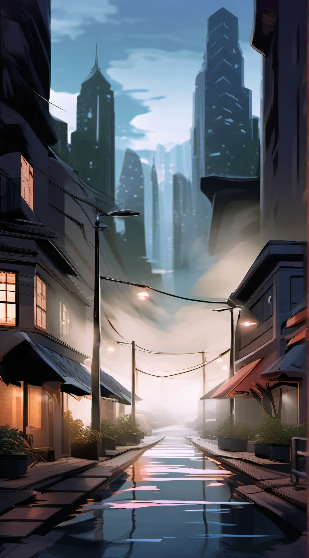 ai character: Gotham City  background