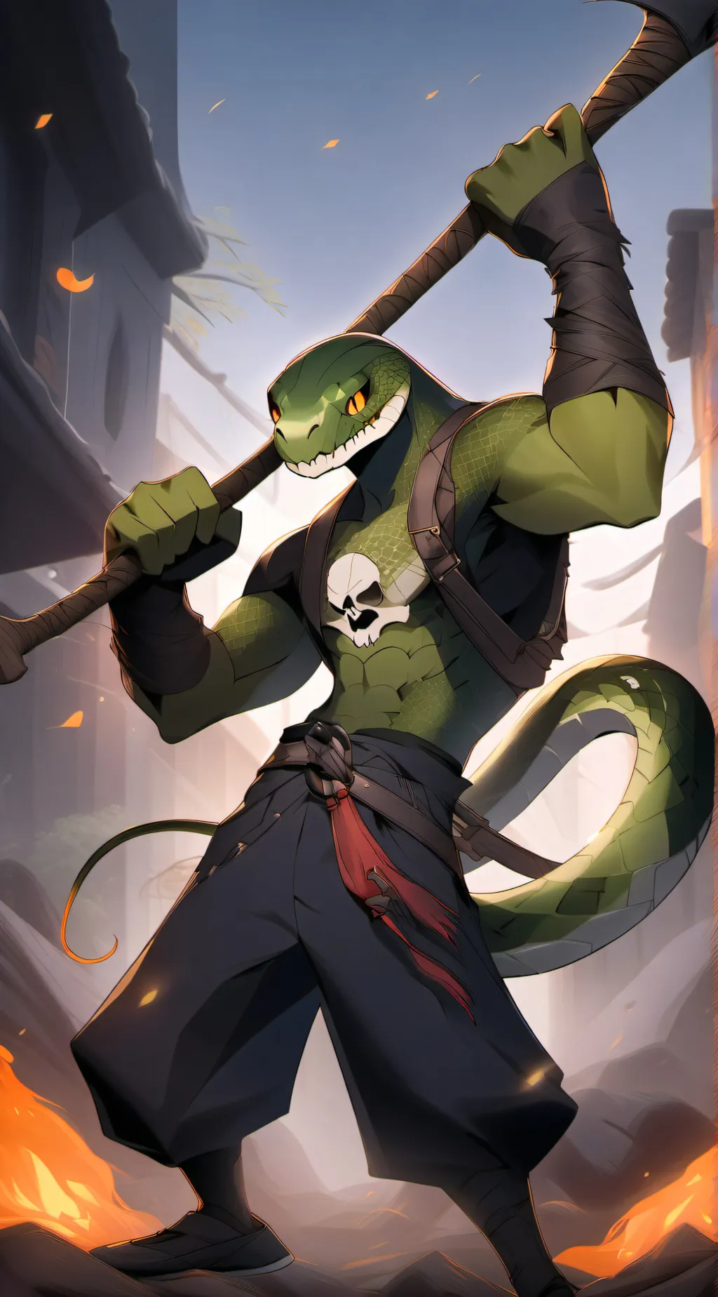 ai character: silzous background