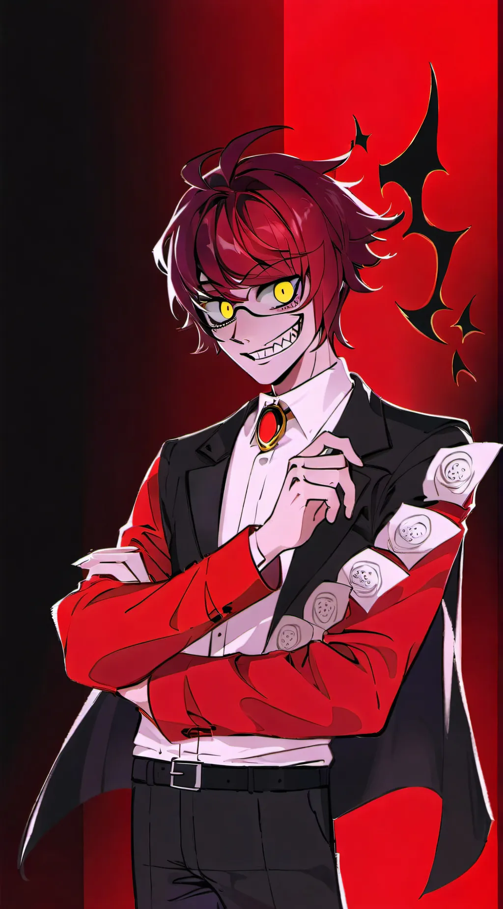 ai character: Random guy alastor background