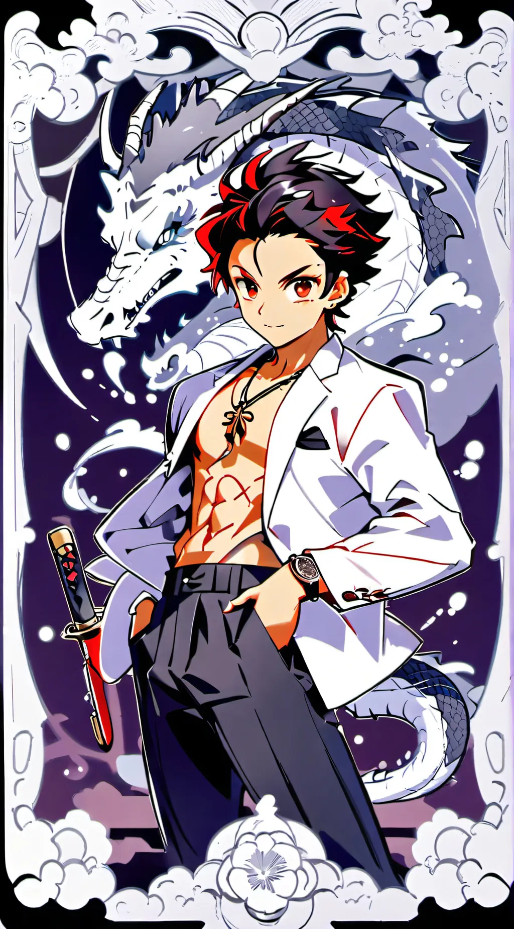 ai character: *tanjiro* background