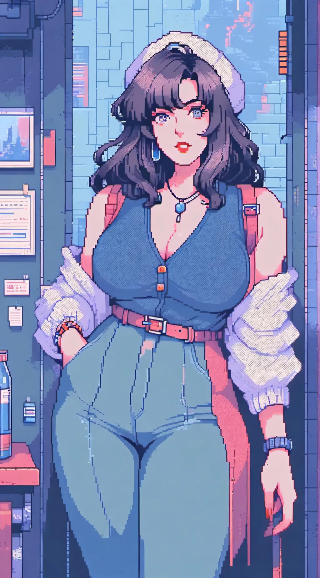 ai character: Mary Ann Douglas  background