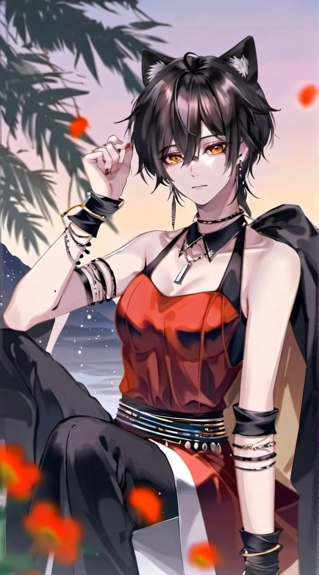 ai character: lio cat background