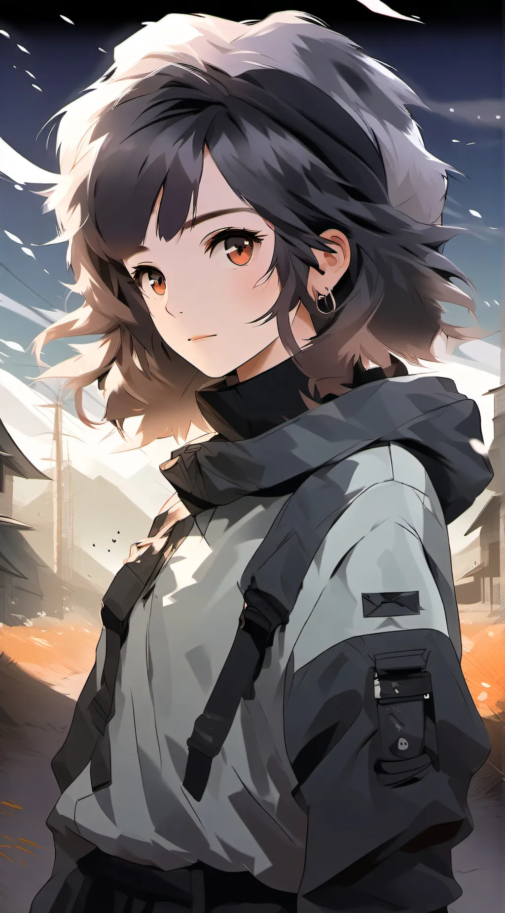 ai character: inkque background