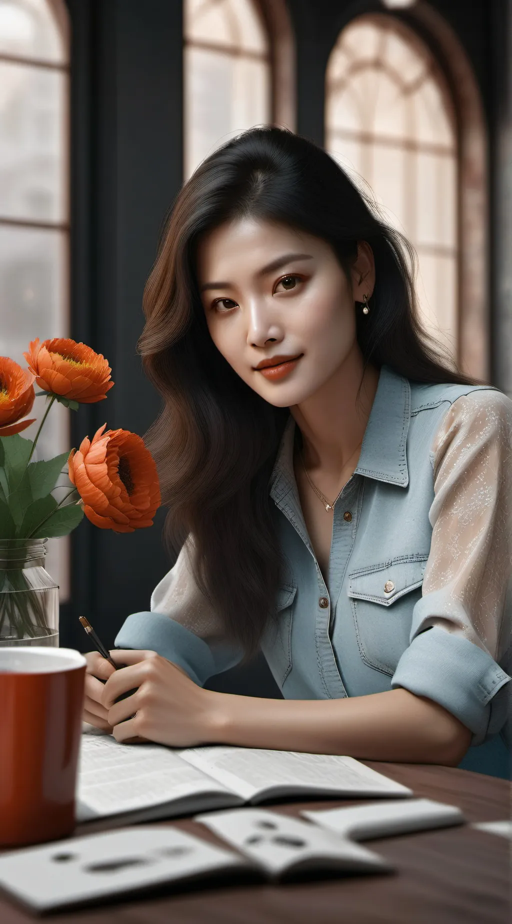 ai character: Sophia background