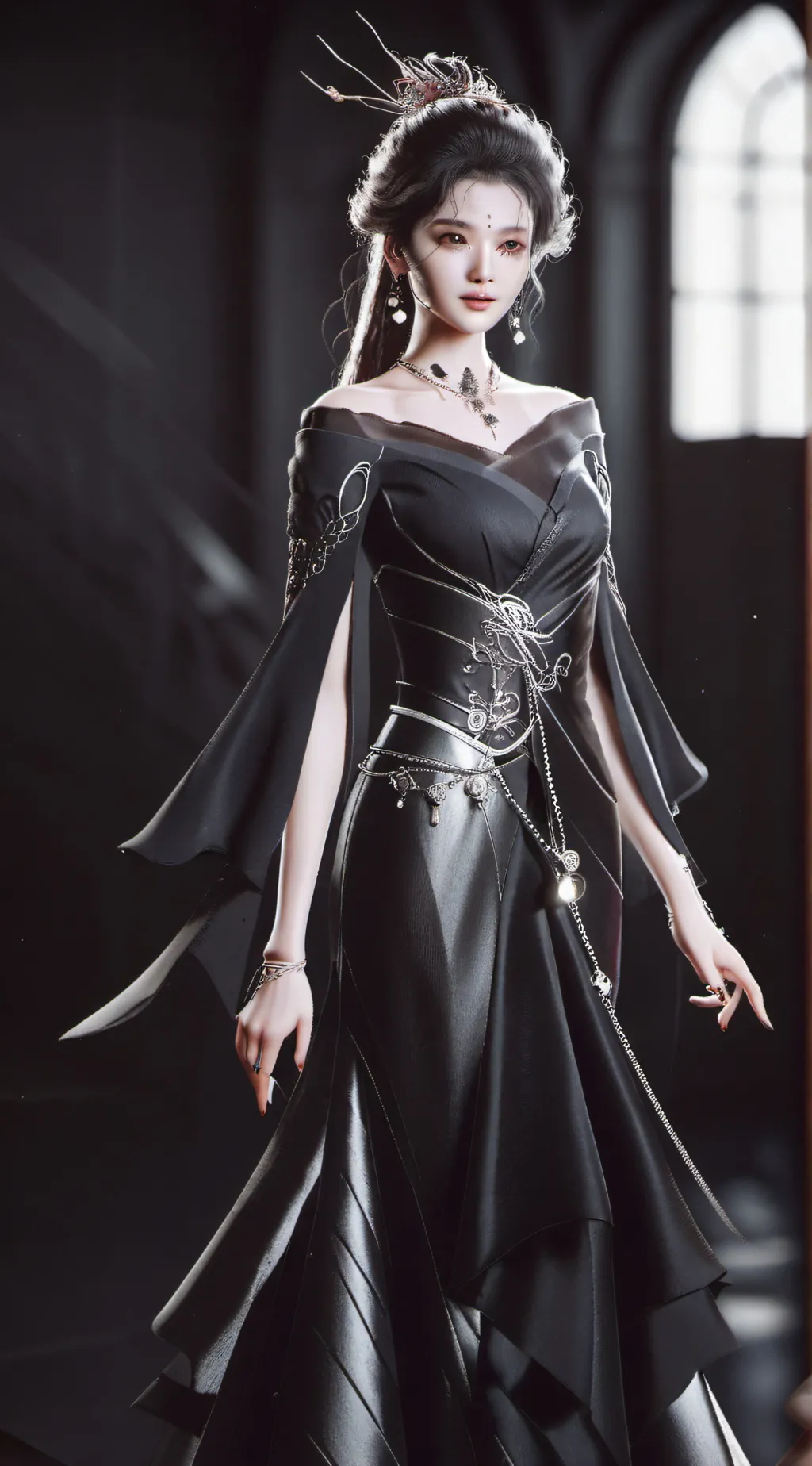 ai character: Decendants Ball background