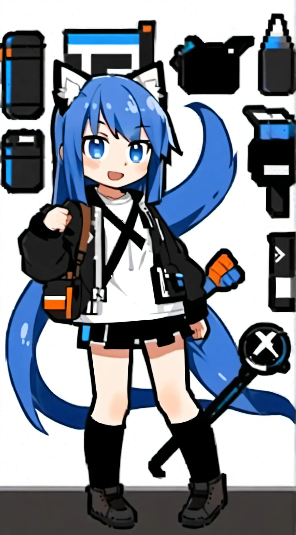 ai character: bella the wolf💀💀 background