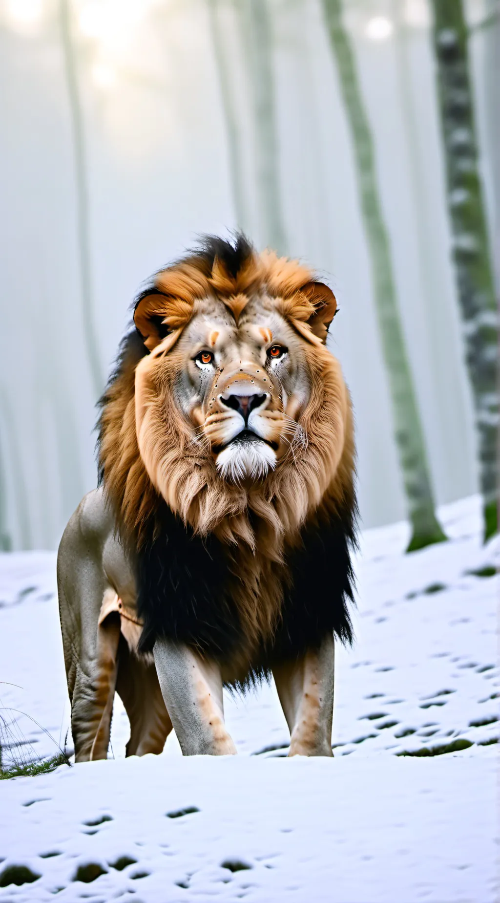 ai character: ¥lion prey¥ background