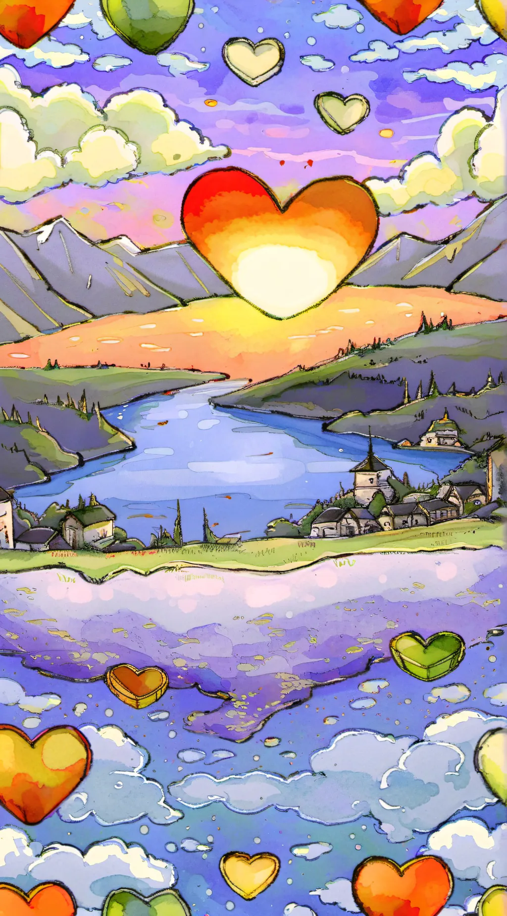 ai character: You are loved 🥰  background