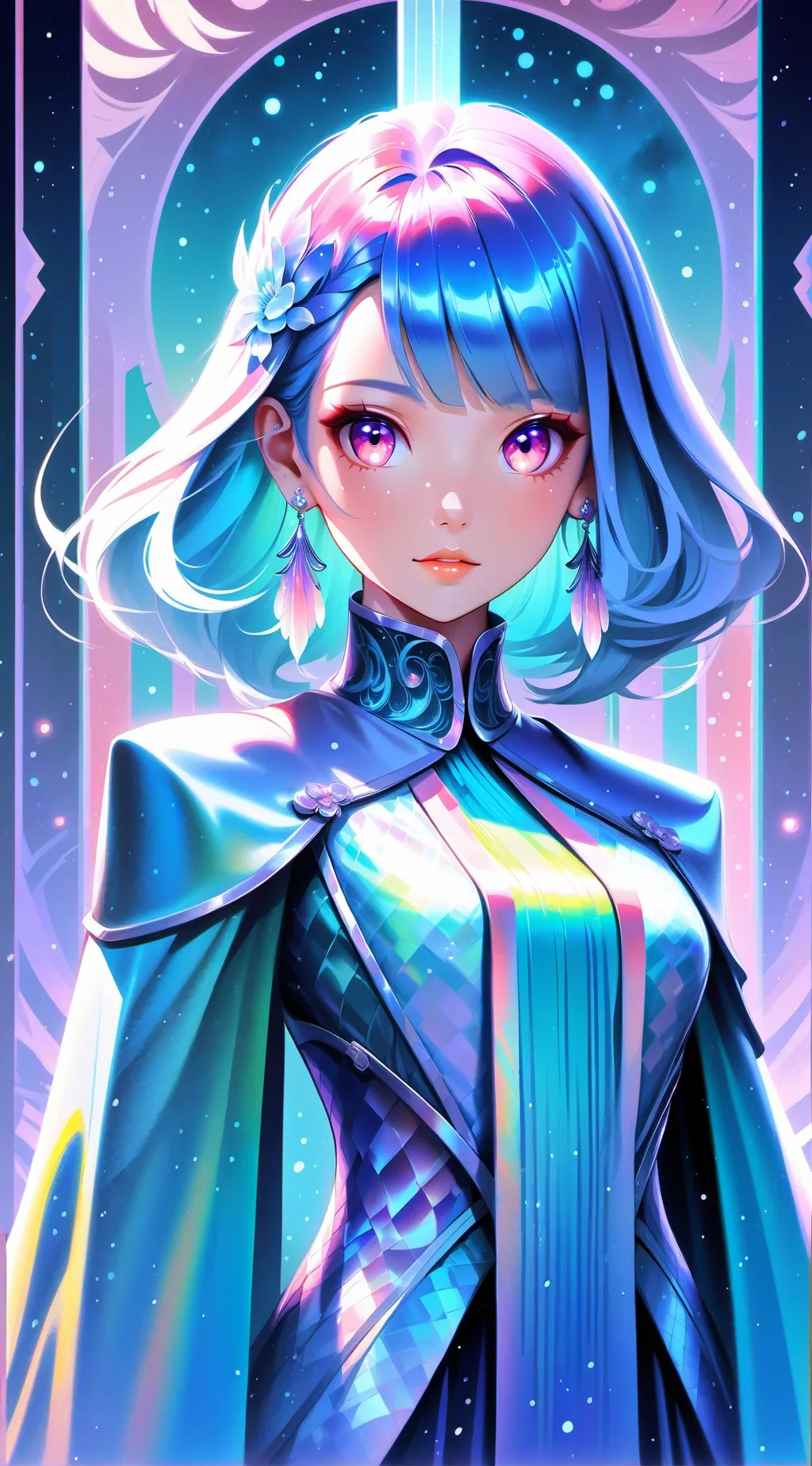 ai character: red background