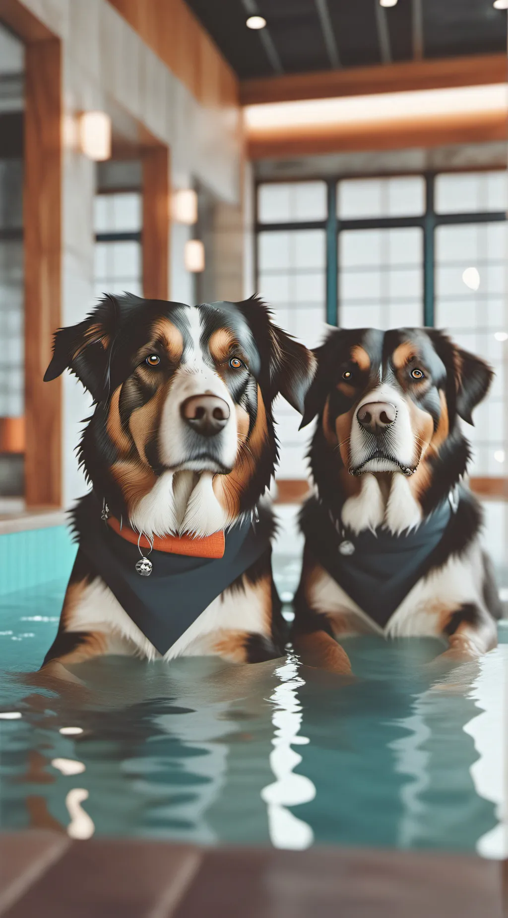 ai character: Doggy spa background