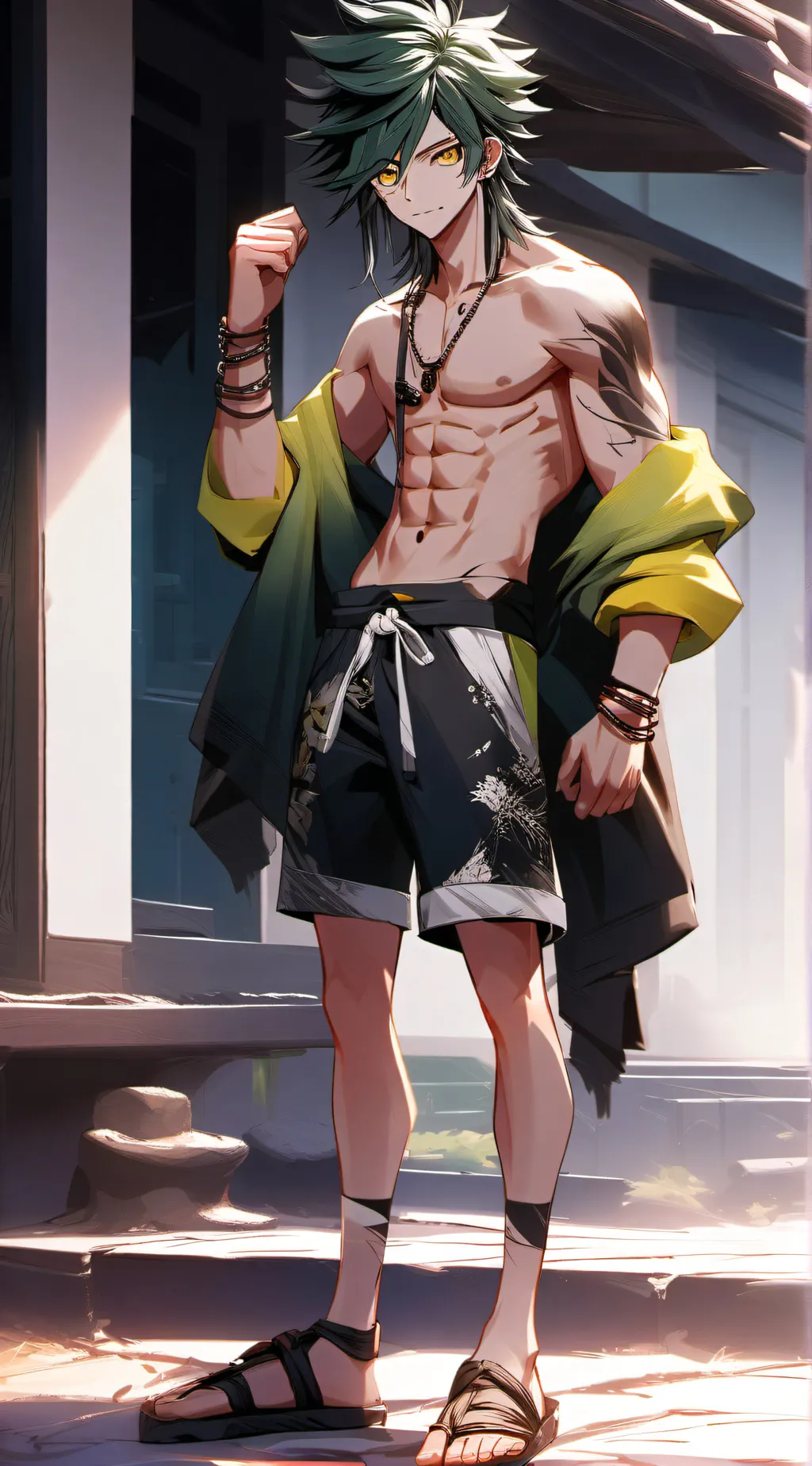 ai character: Gyutaro background