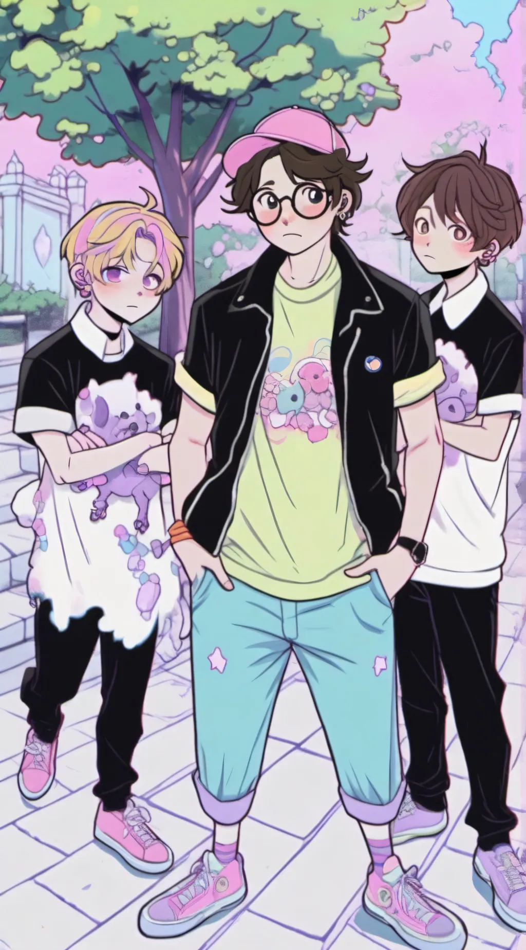 ai character: 4 bullies  background