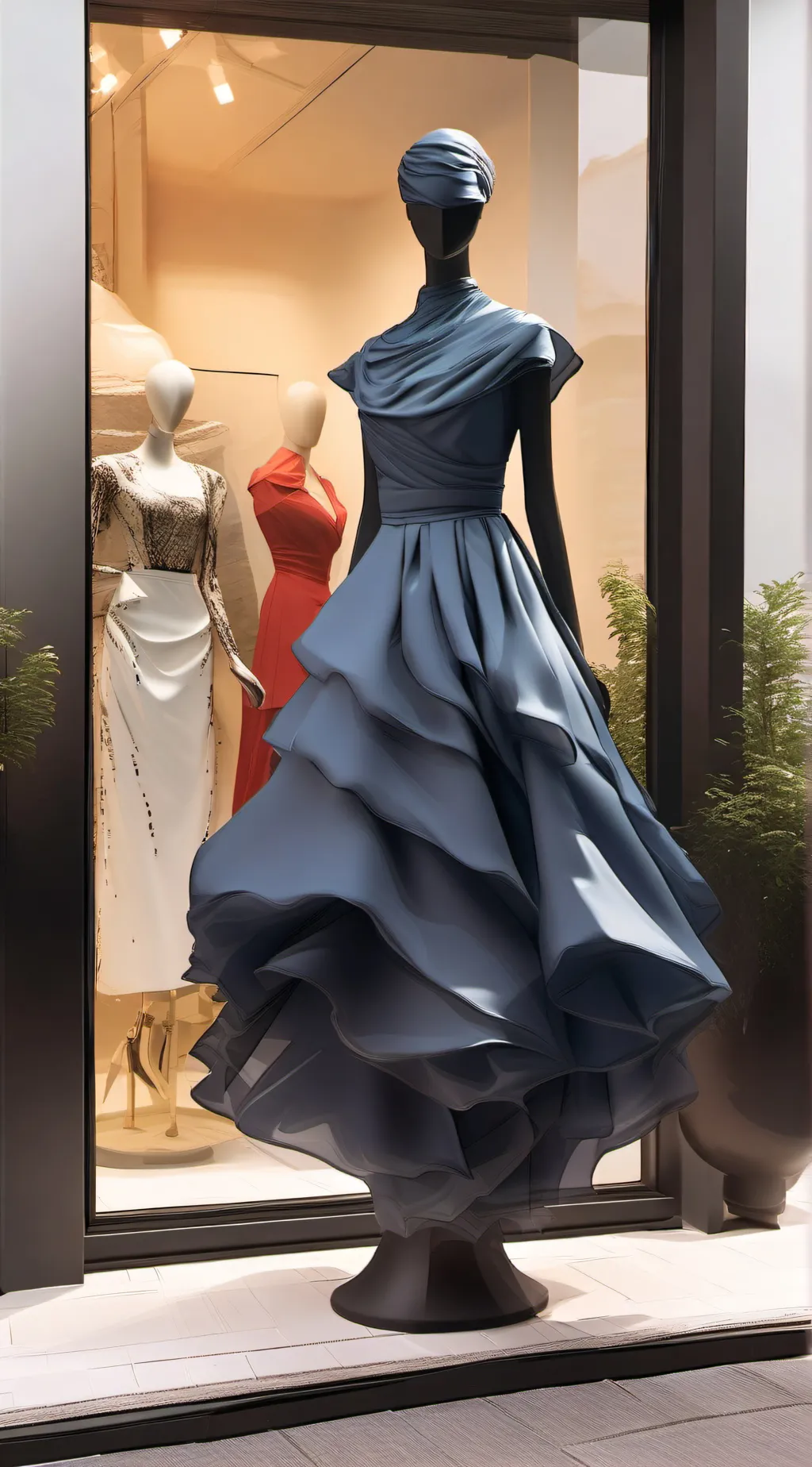 ai character: Dark blue slime background