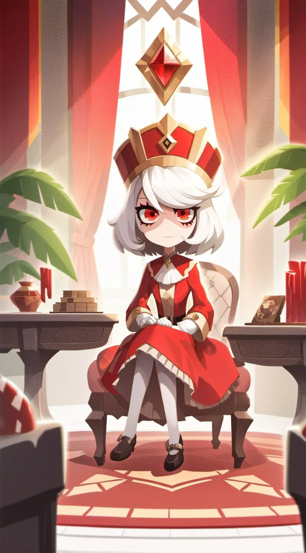 ai character: hh finger down background