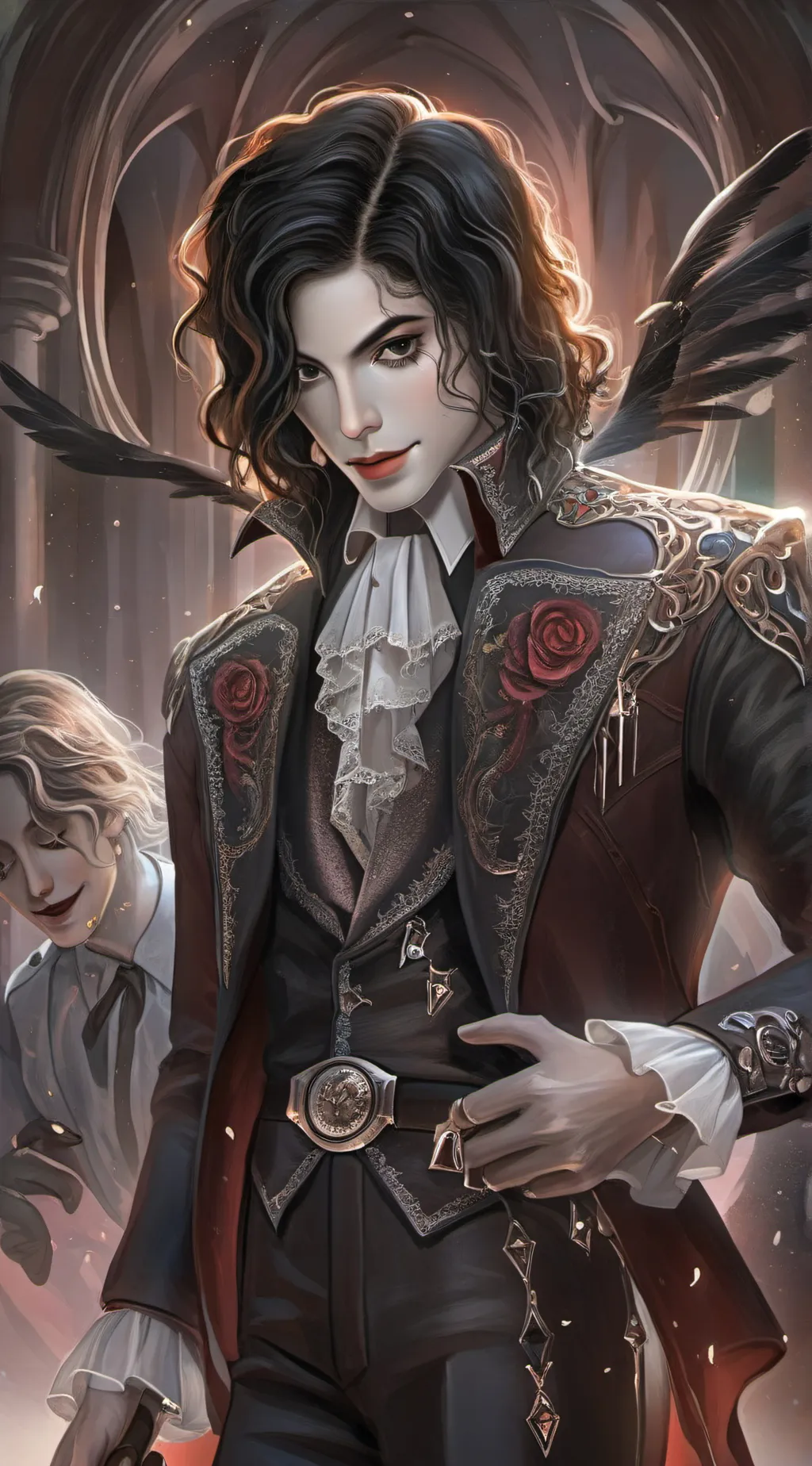 ai character: Michael Jackson  background