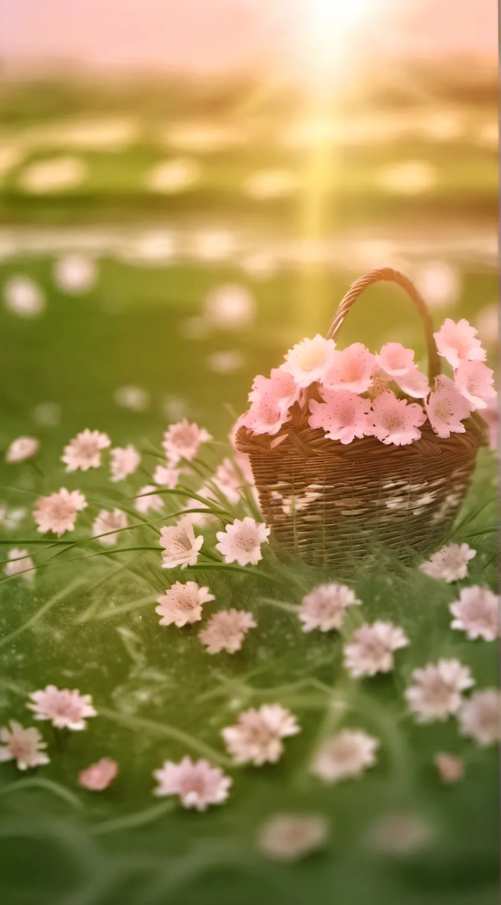 ai character: Nice grass background