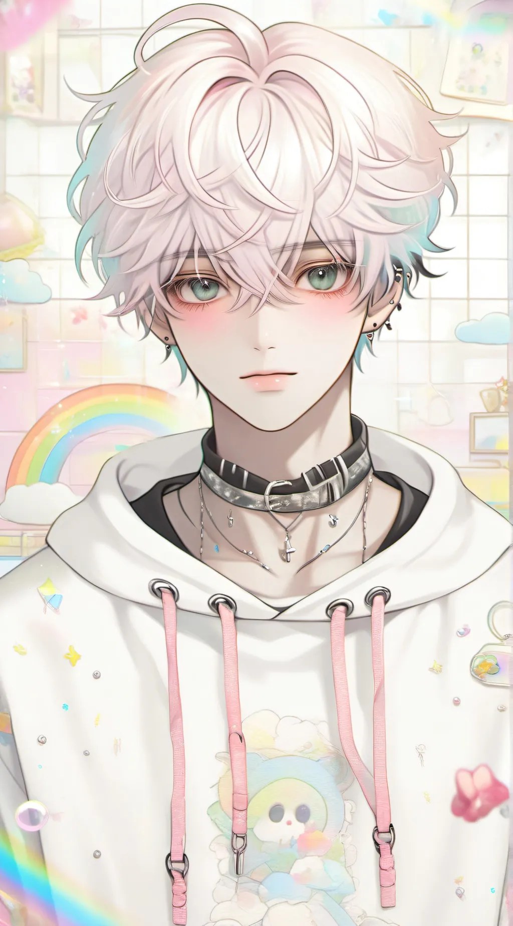 ai character: Olive background