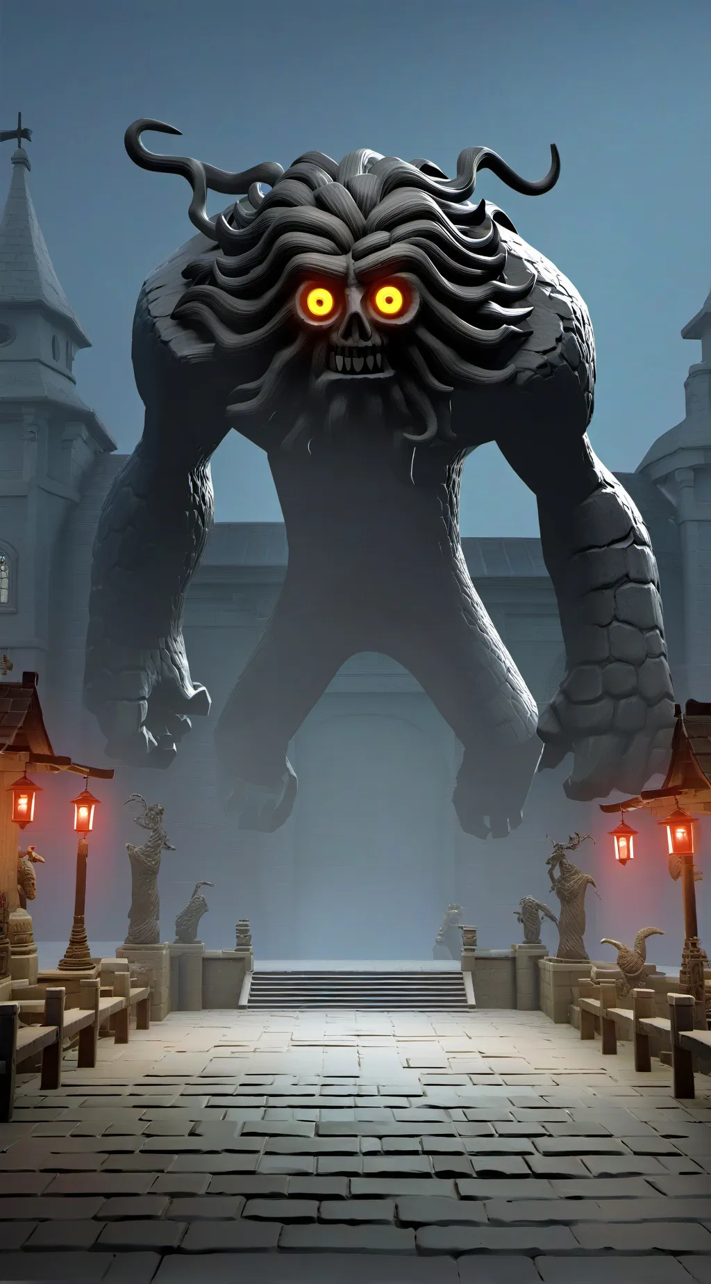 ai character: monster background