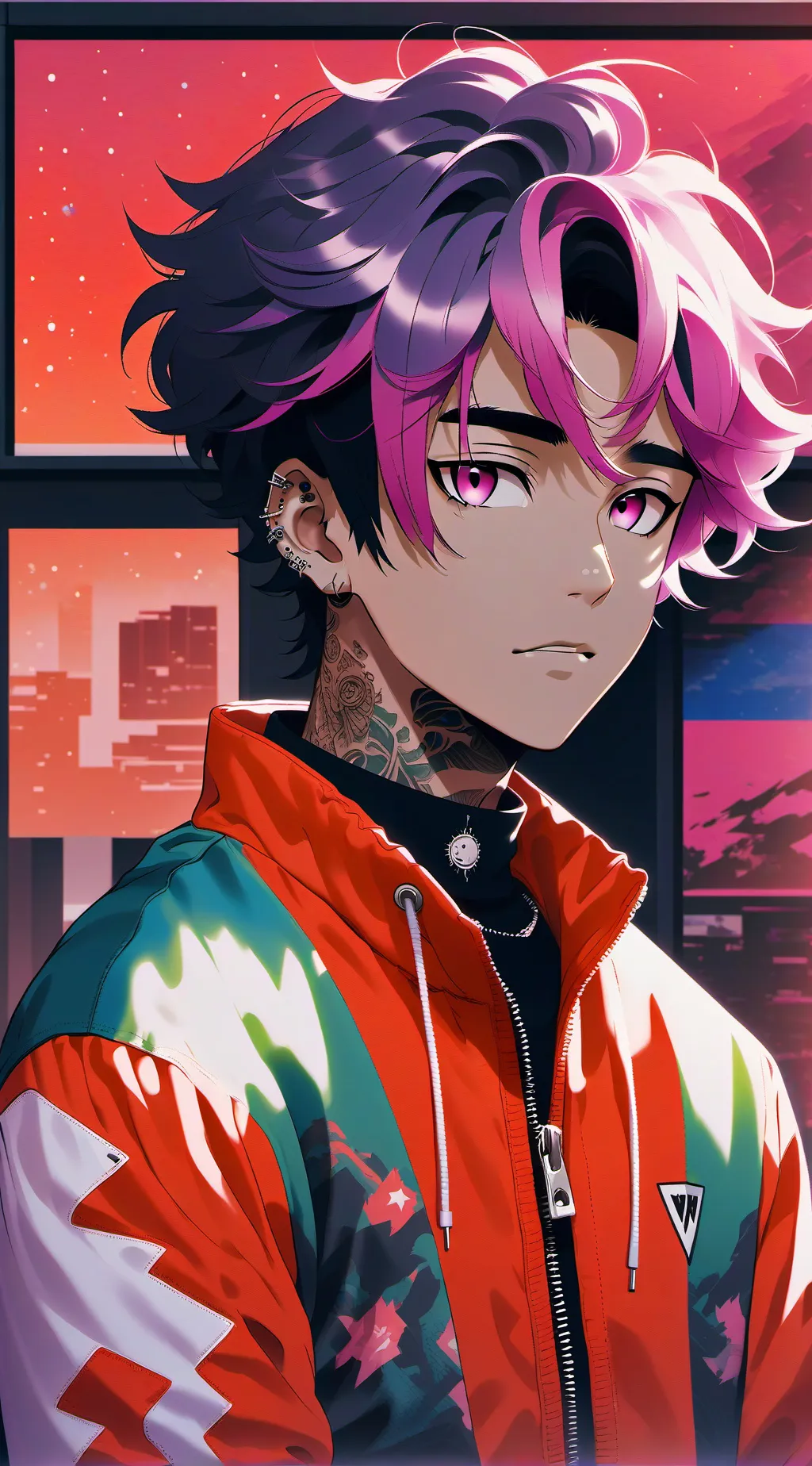 ai character: lil uzi vert background