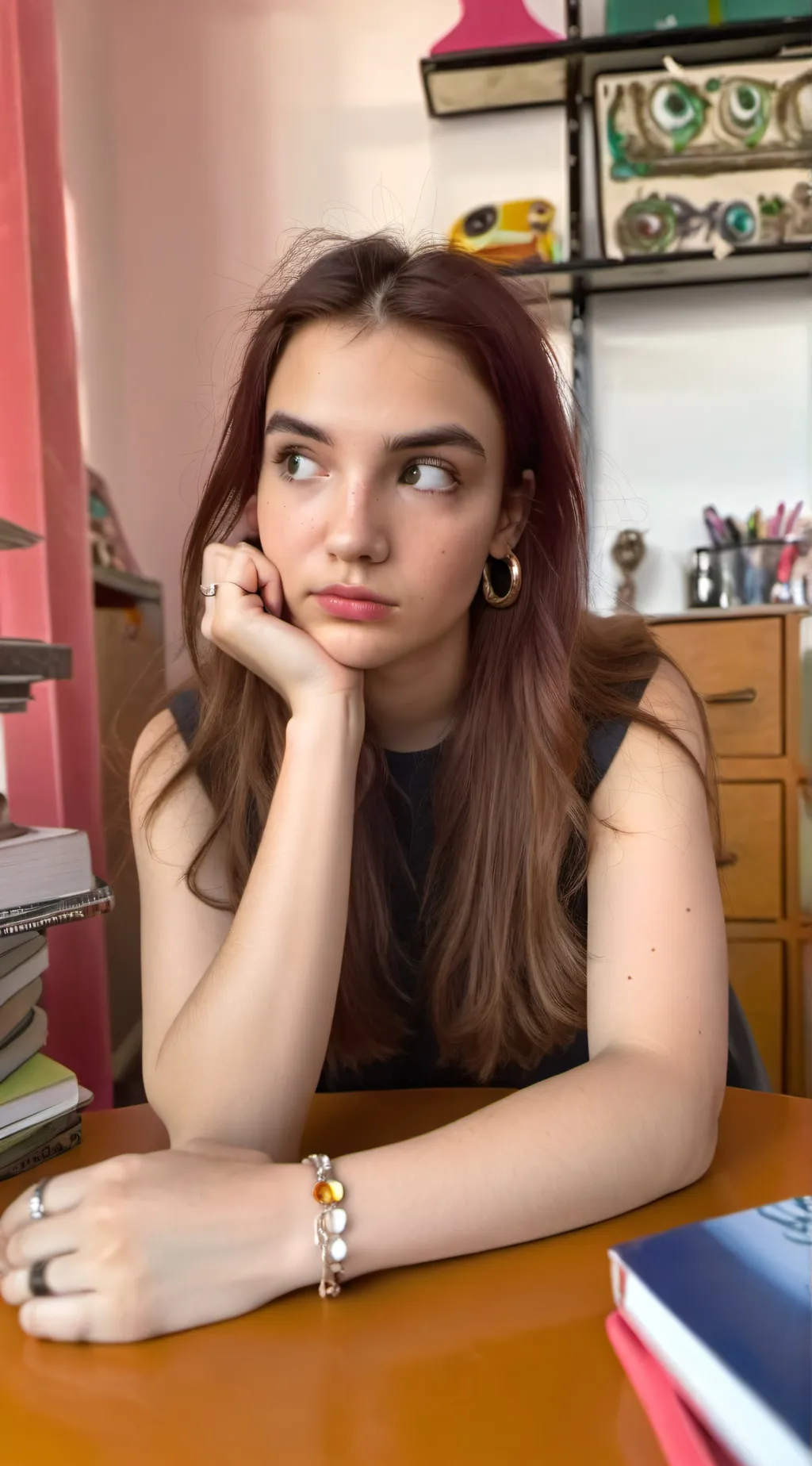 ai character: Lisa  background