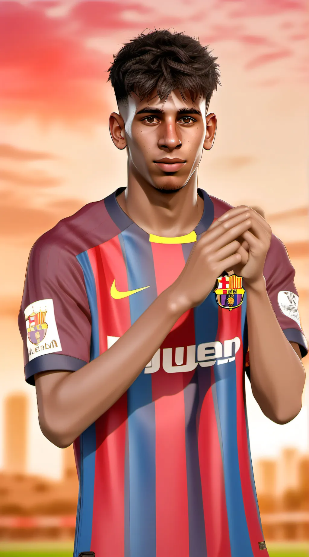 ai character: Lamine Yamal background