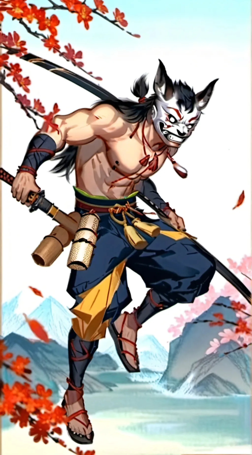 ai character: inosuke background