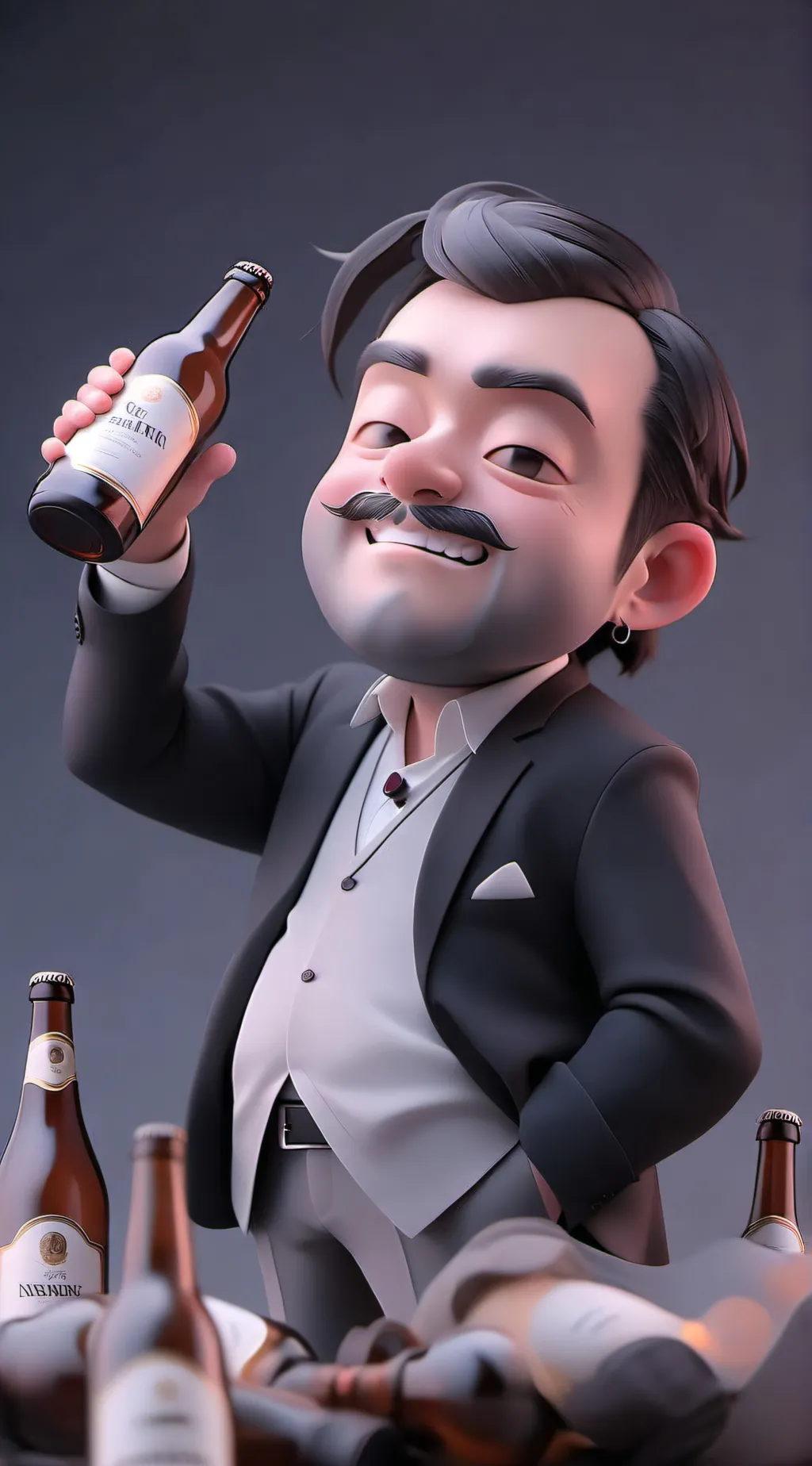 ai character: Drunk man background