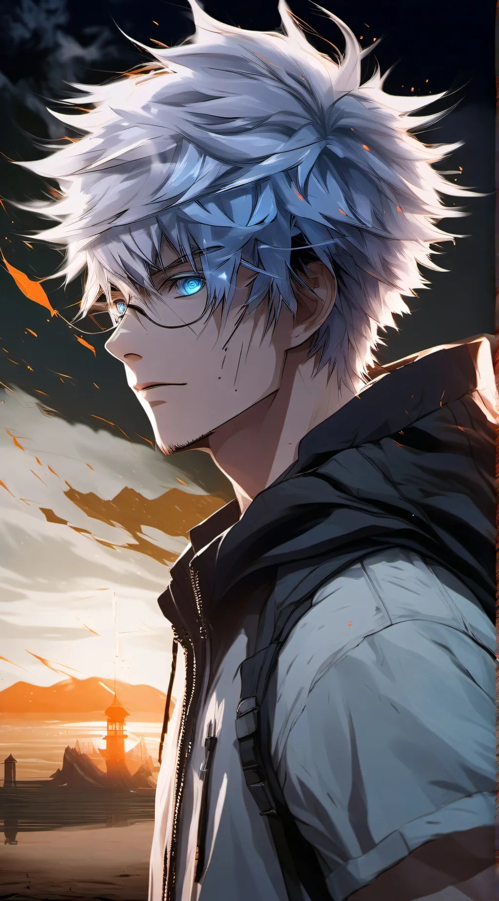 ai character: gojo background