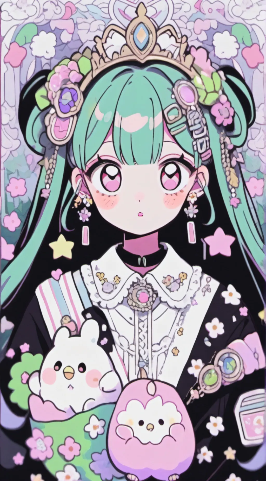 ai character: 🍭🍫Candi🍬🍯 background