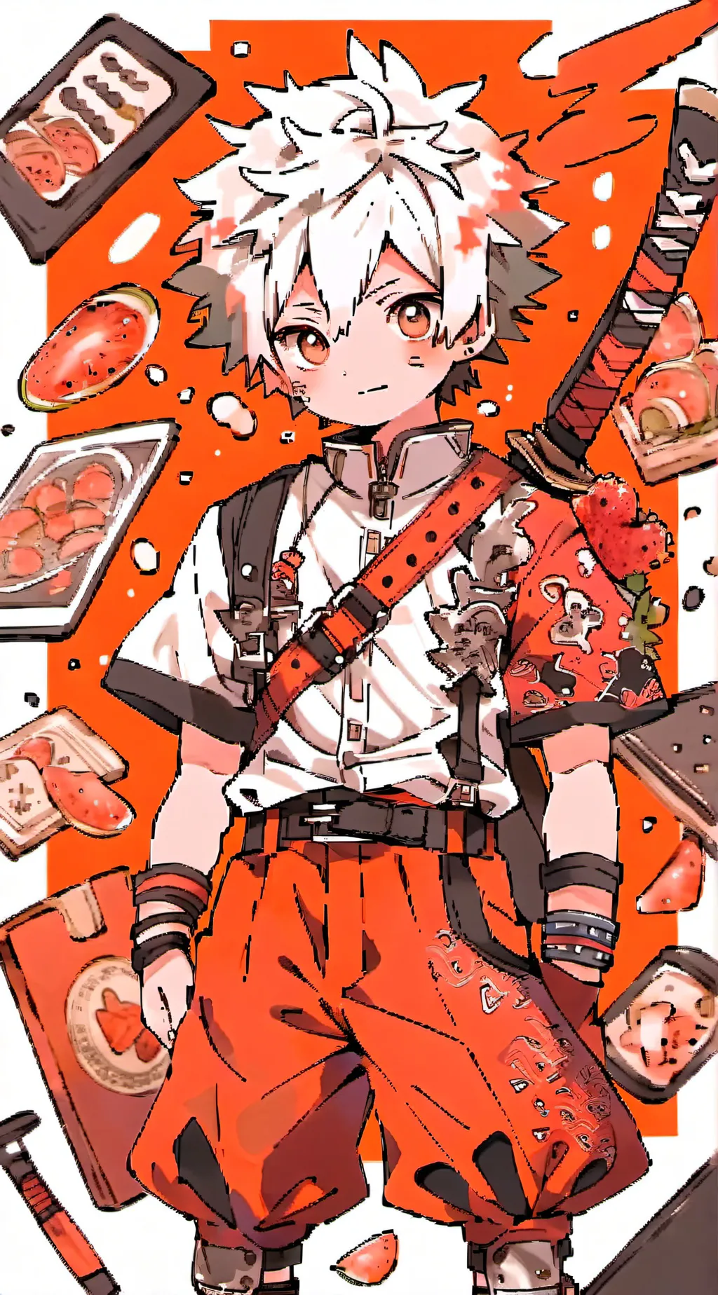 ai character: bakugo  background