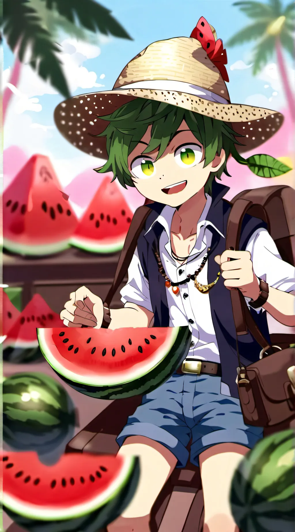ai character: Melon Boy background
