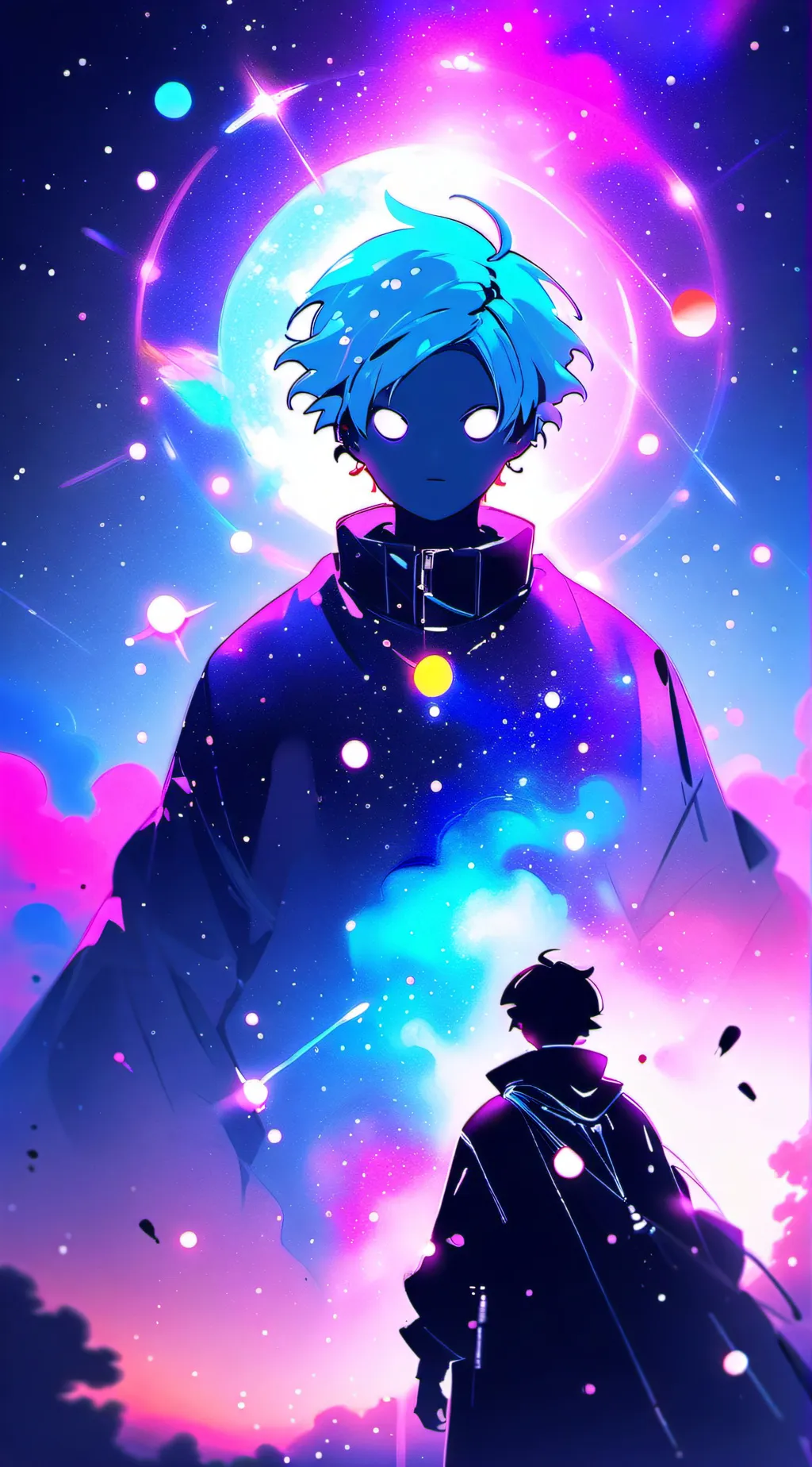 ai character: Rain background