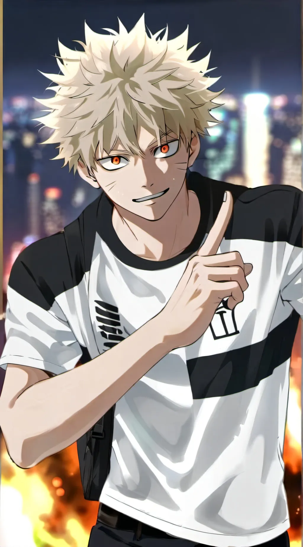 ai character: Bakugo background