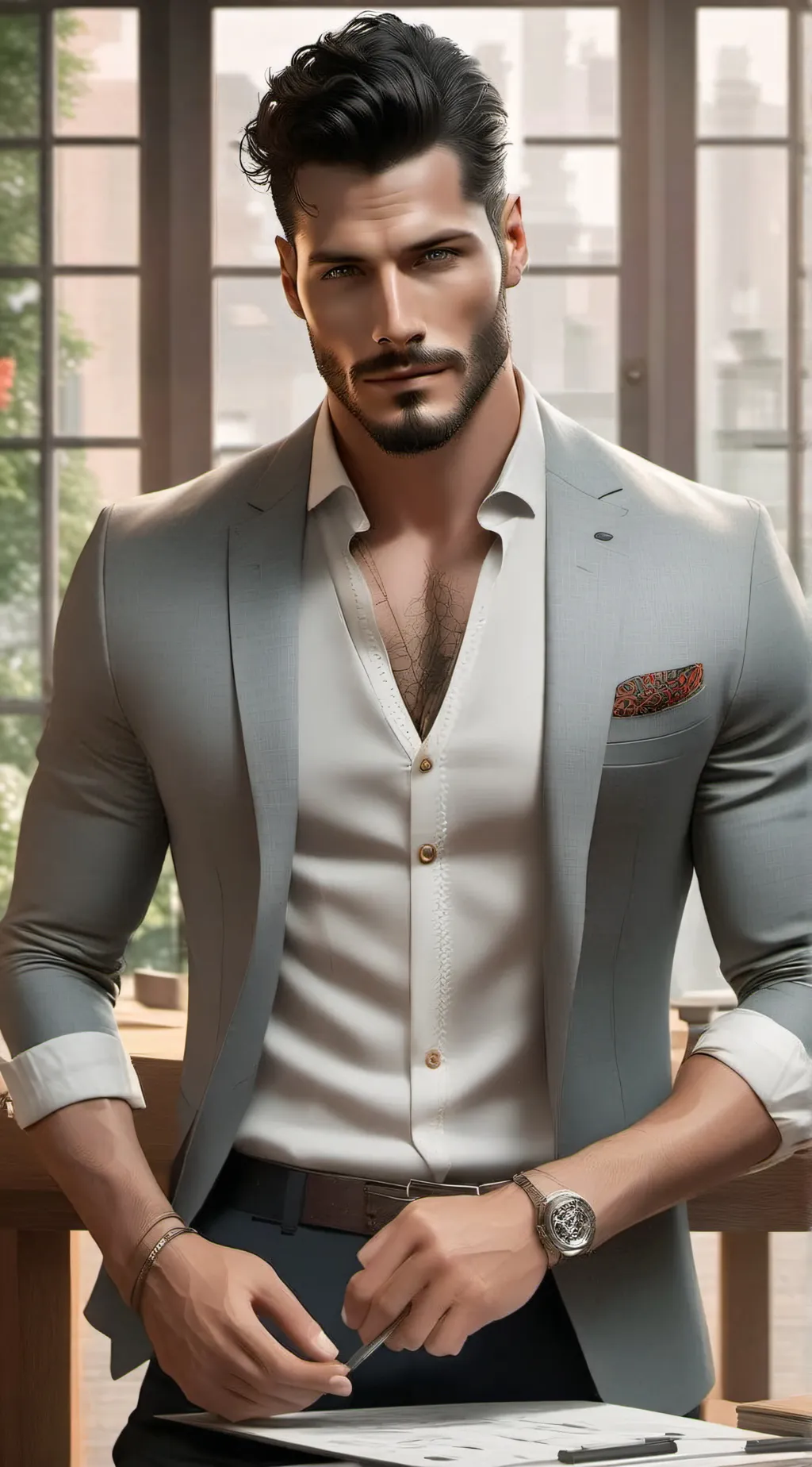 ai character: Dad background