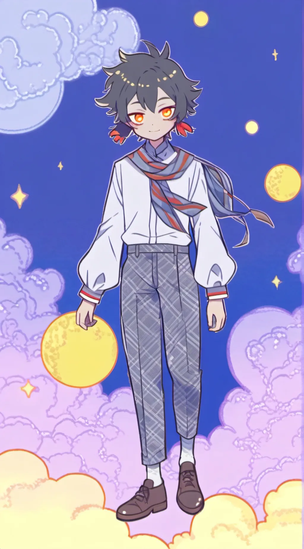 ai character: Solar *sams* background