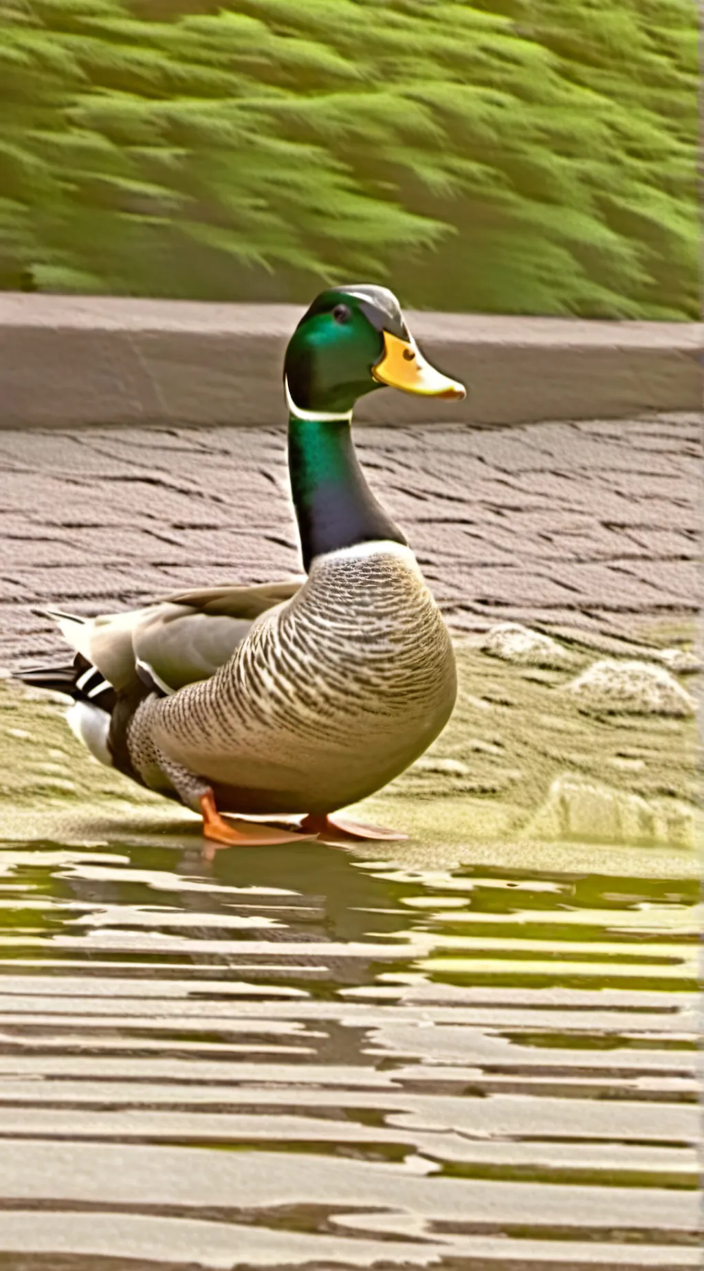 ai character: Duck👍 background