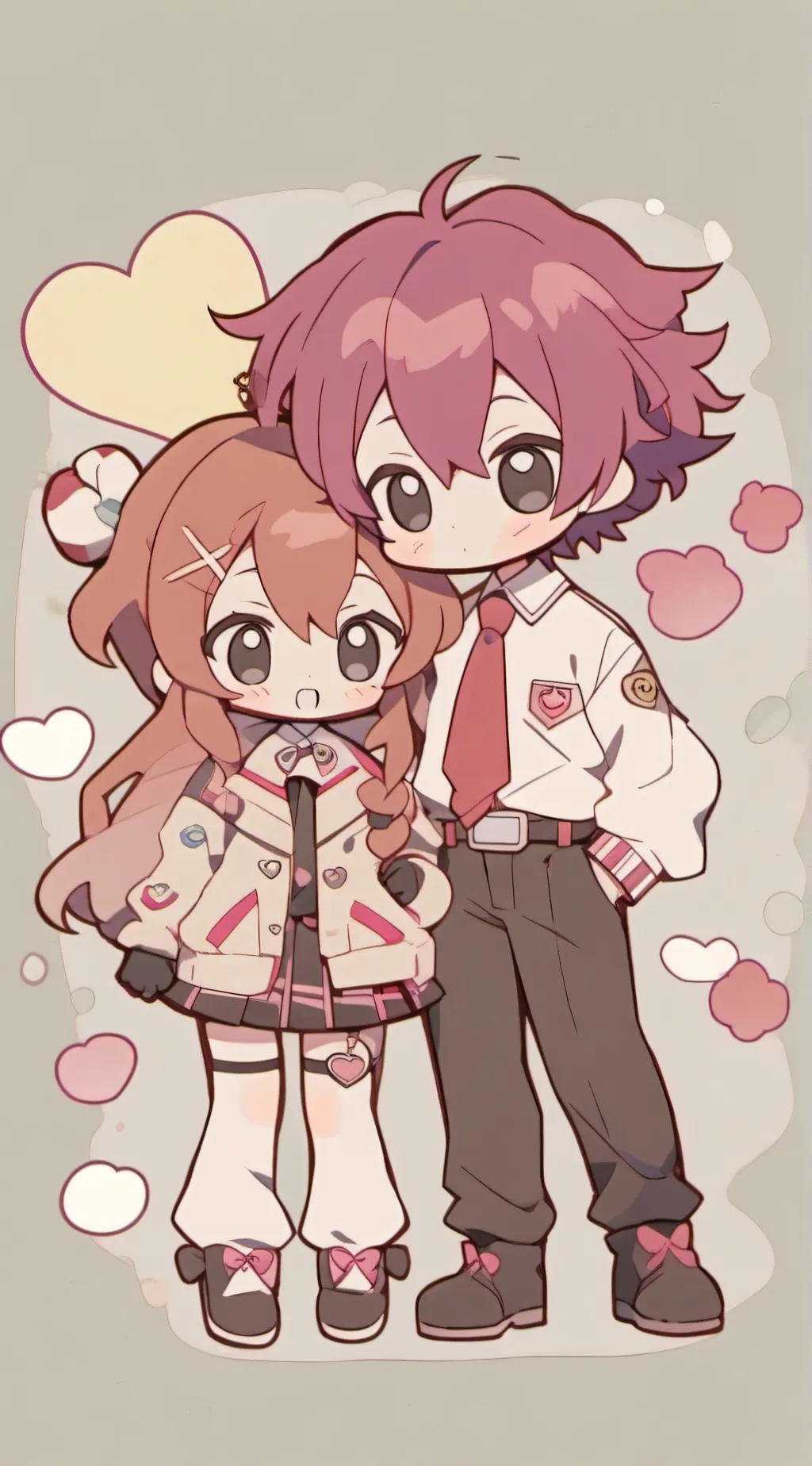 ai character: Melody and Timmy background