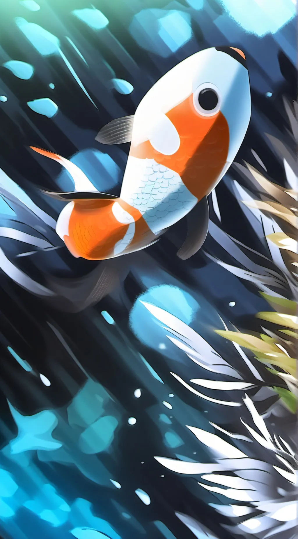 ai character: Fish background