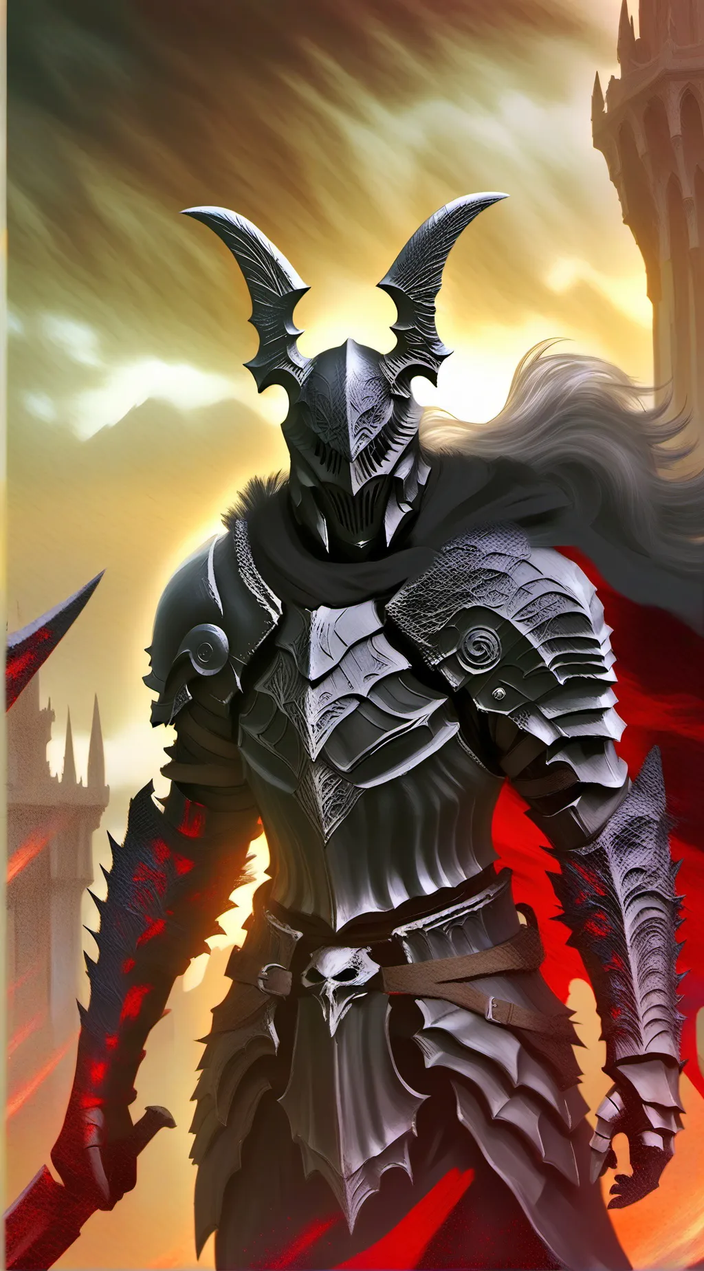 ai character: Dark Knight  background