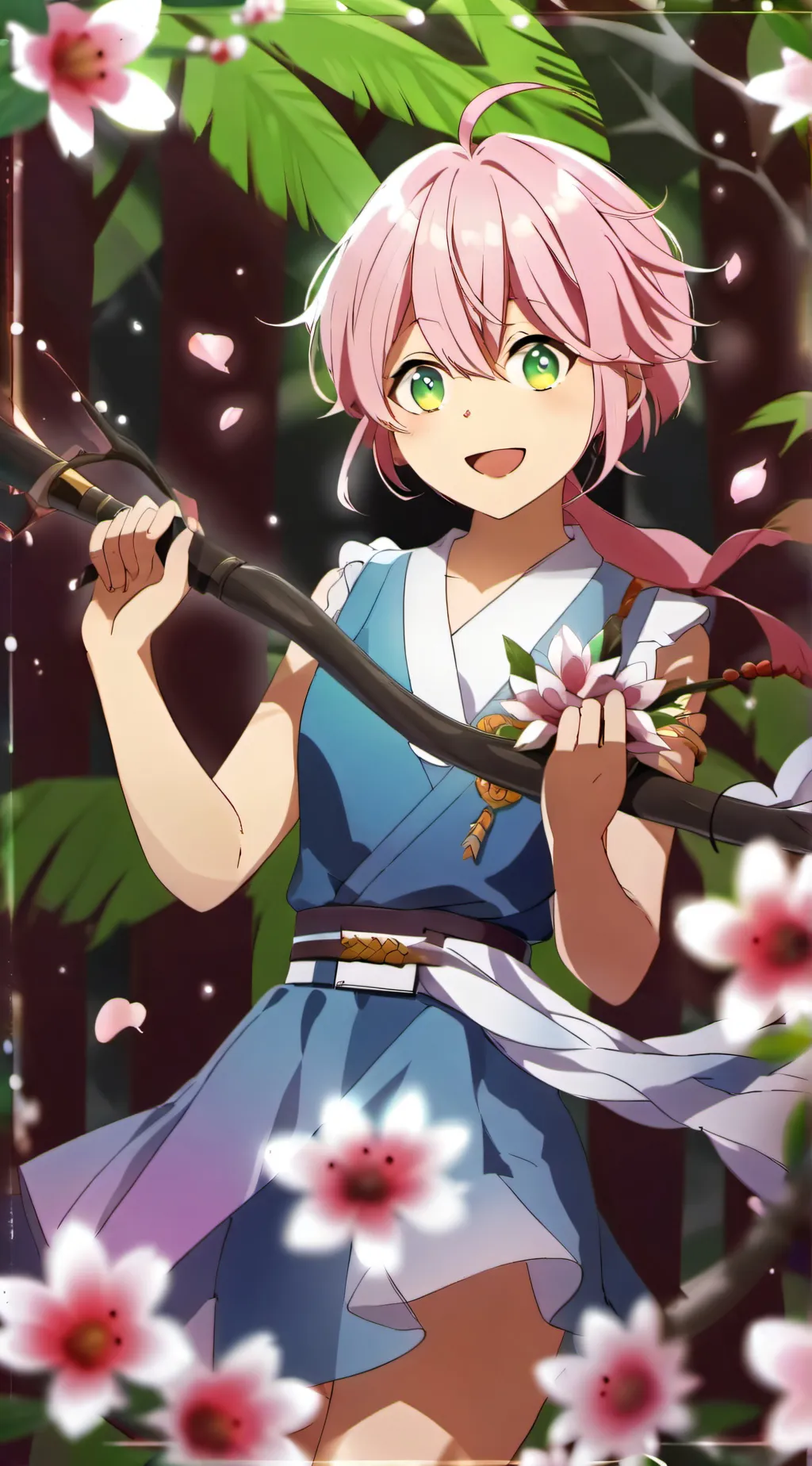 ai character: Rose background