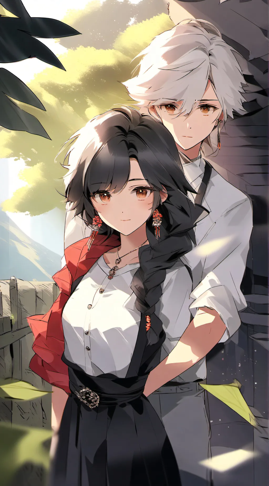 ai character: rose🌹 background