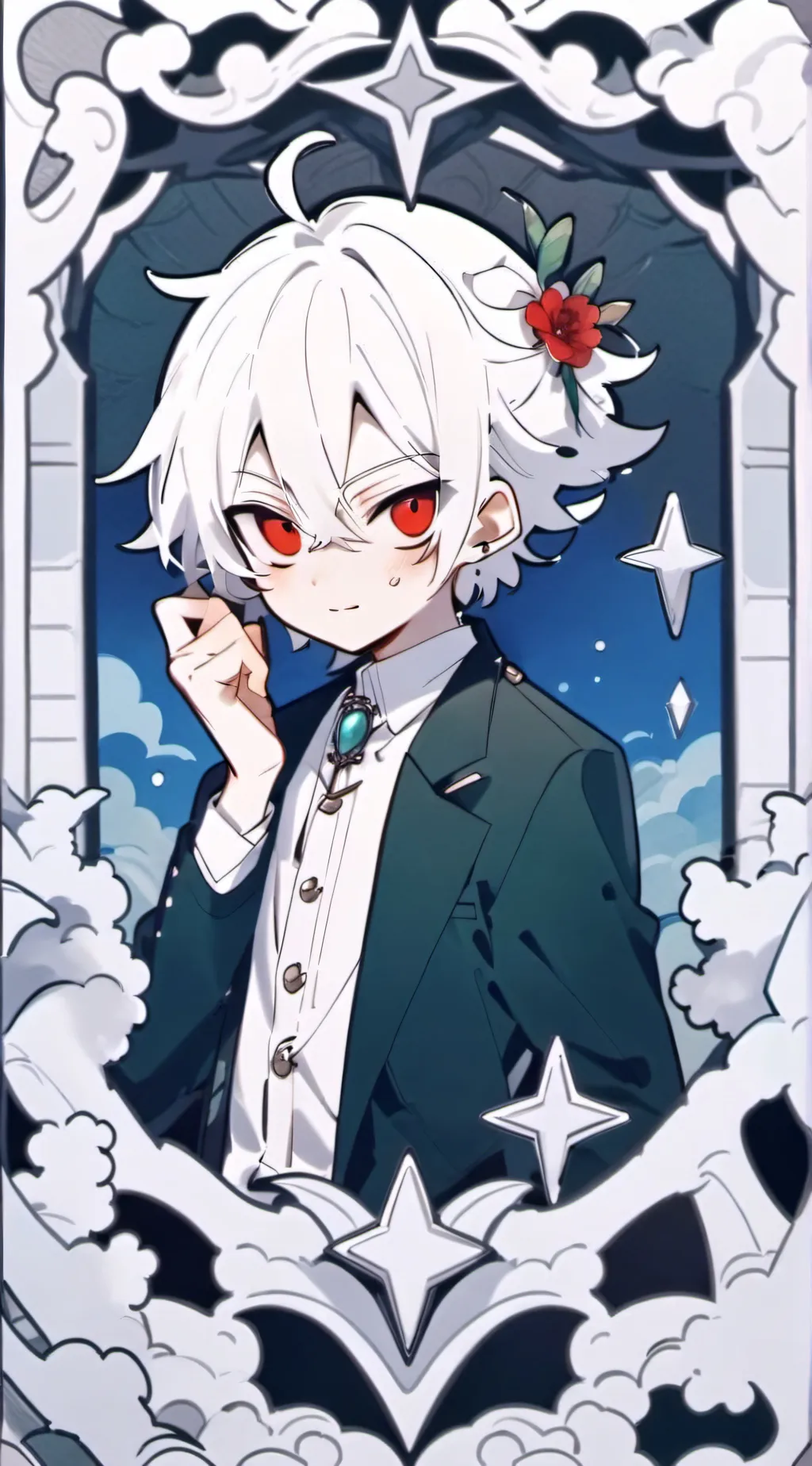 ai character: Mha vampire! background