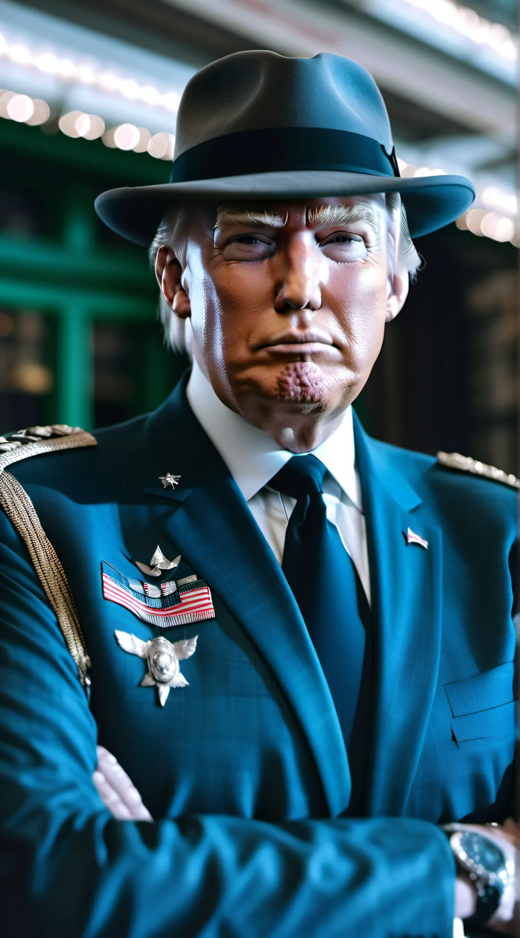 ai character: Donald j. Trump background