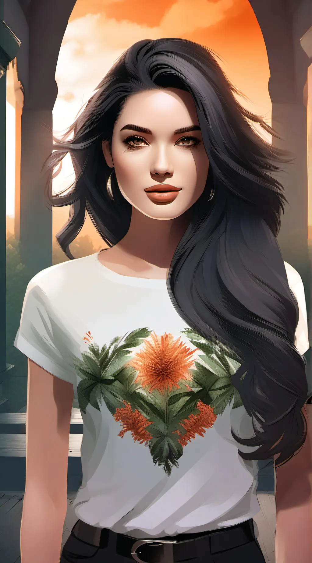 ai character: Laura  background